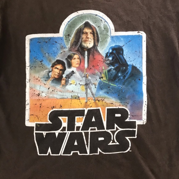 Star Wars A New Hope Brown Retro Shirt - Picture 2 of 2